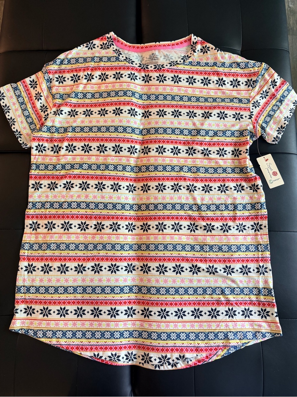 Walmart multicoloured moo-moo/ sleepshirt Size L